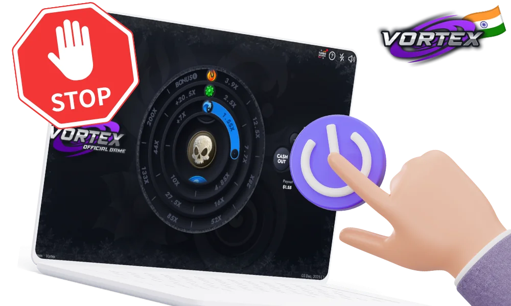 Play responsibly in the Vortex game